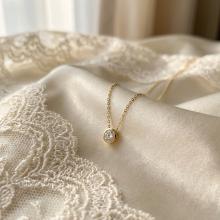 Златно колие Нежен Циркон