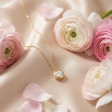 Златно колие Нежен Циркон