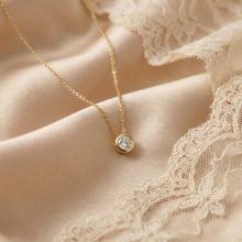 Златно колие Нежен Циркон