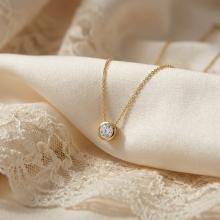 Златно колие Нежен Циркон