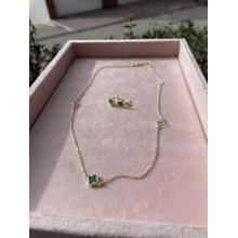 Златно колие Green Clover