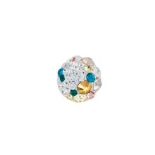 Сребърен комплект обеци и медальон с кристали от Swarovski® SKM121 Rose and Crystal