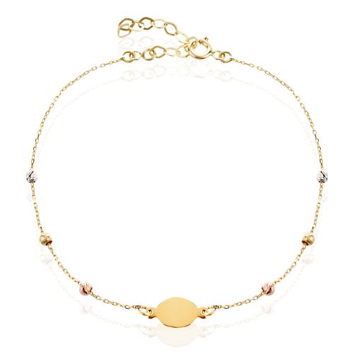 Златна гривна с плочка Дорика