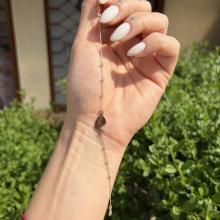 Златна гривна бебешки стъпки