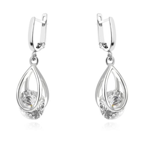 Сребърен комплект с циркони 7118