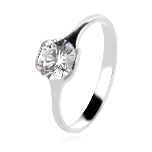 Сребърен Комплект Обеци, Медальон и пръстен с Цирконий 7174