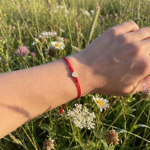 Гривна Тиха любов с 14 K златно сърце 