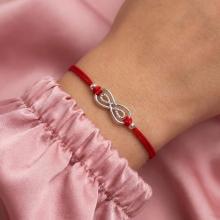 Гривна с червен конец Приятелство завинаги