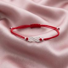 Гривна с червен конец Приятелство завинаги