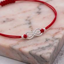 Гривна с червен конец Приятелство завинаги