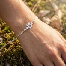 Гривна с конец и сребърен елемент Канатица Гривна с конец и сребърен елемент Канатица