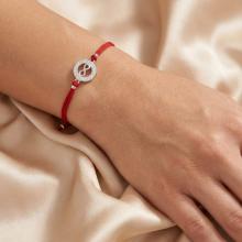 Гривна с червен конец и сребърен елемент безкрайност BT16 Гривна с червен конец и сребърен елемент безкрайност BT16