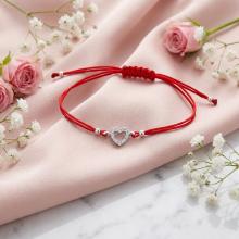 Гривна с червен конец и сребърен елемент сърце ВT22 Гривна с червен конец и сребърен елемент сърце ВT22