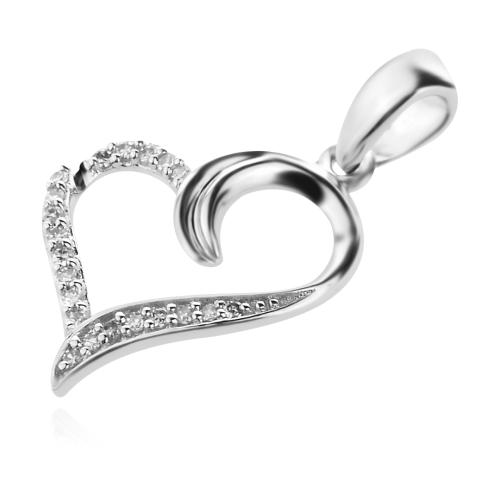 Златна висулка с диамант-0.07ct