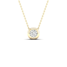 Златно колие с диамант