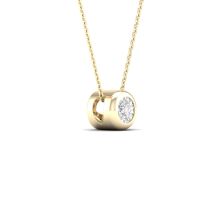 Златно колие с диамант