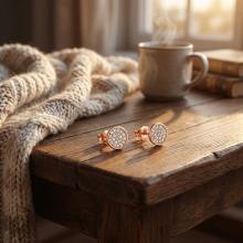 Златни обеци с Диаманти