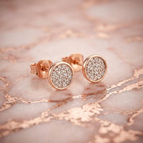 Златни обеци с Диаманти