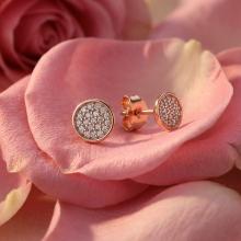 Златни обеци с Диаманти