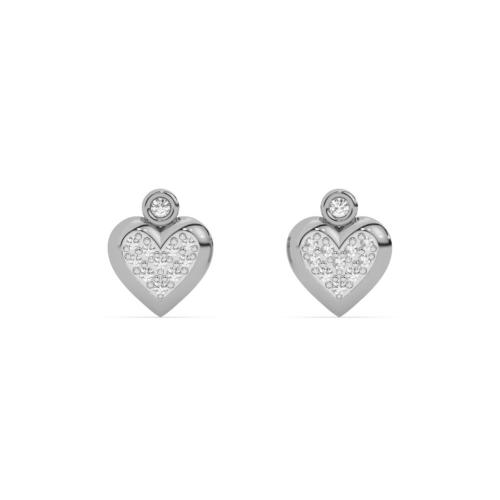 Златни обеци с Любов с диаманти