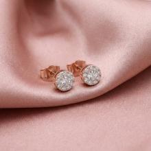 Златни обеци с Диаманти Sunshine