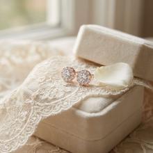 Златни обеци с Диаманти Sunshine