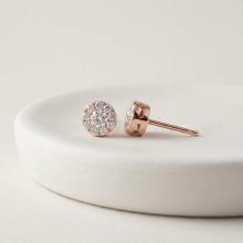 Златни обеци с Диаманти Sunshine