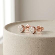 Златни обеци с Диаманти Sunshine