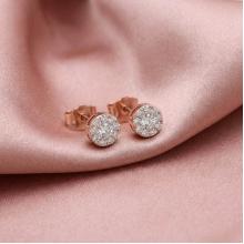 Златни обеци с Диаманти Sunshine