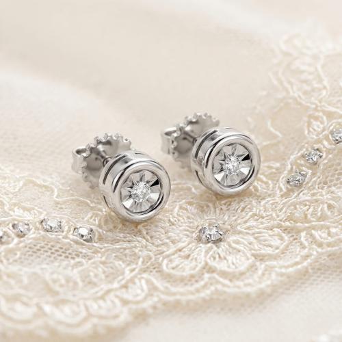 Златни обеци с Диаманти Амая