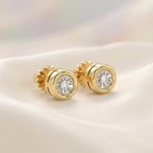 Златни обеци с Диаманти Амая Златни обеци с Диаманти Амая