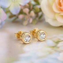 Златни обеци с Диаманти Амая Златни обеци с Диаманти Амая