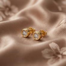 Златни обеци с Диаманти Амая Златни обеци с Диаманти Амая