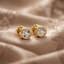 Златни обеци с Диаманти Амая Златни обеци с Диаманти Амая