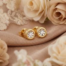 Златни обеци с Диаманти Амая Златни обеци с Диаманти Амая