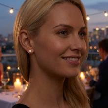 Златни обеци с Диаманти Амая