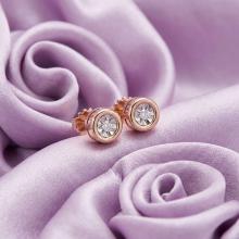 Златни обеци с Диаманти Амая