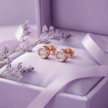 Златни обеци с Диаманти Амая