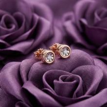 Златни обеци с Диаманти Амая