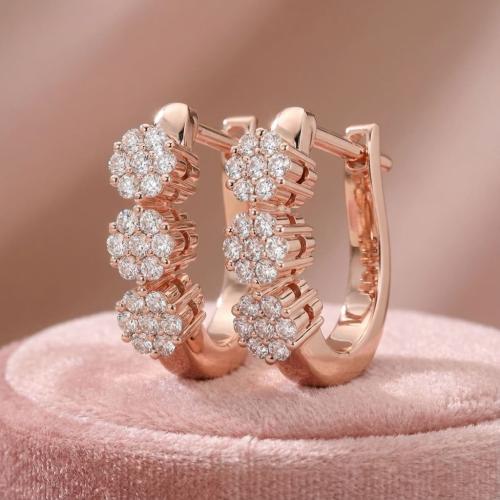 Златни обеци с Диаманти Bella