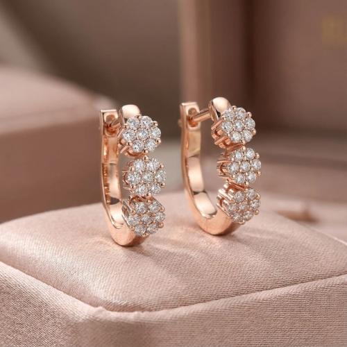 Златни обеци с Диаманти Bella