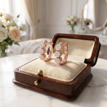 Златни обеци с Диаманти Bella