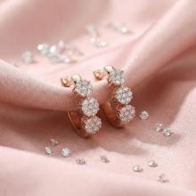 Златни обеци с Диаманти Bella