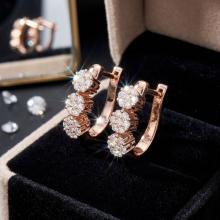 Златни обеци с Диаманти Bella