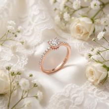 Диамантен годежен пръстен Вечност Диамантен годежен пръстен Вечност