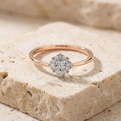 Диамантен годежен пръстен 