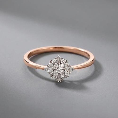 Диамантен годежен пръстен 