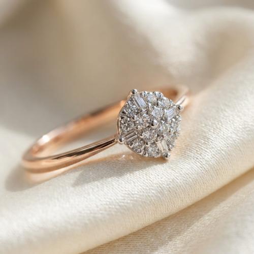 Диамантен годежен пръстен