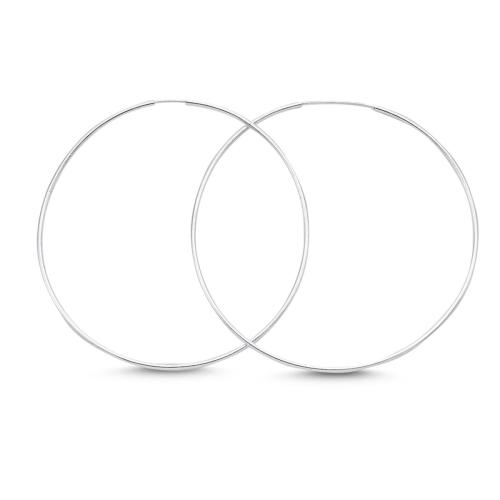 Сребърни Обеци Халки 45мм