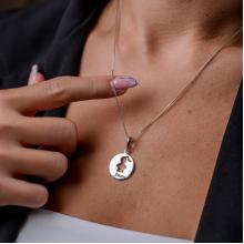 Сребърен комплект от две колиета Майка и Дъщеря